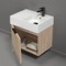 Floating Small Bathroom Vanity, Modern, 24